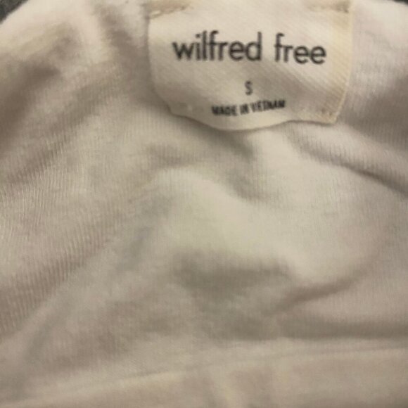 Wilfred Free Beige Ruched Crop Tank | Square Neck | Size S - Picture 5 of 5